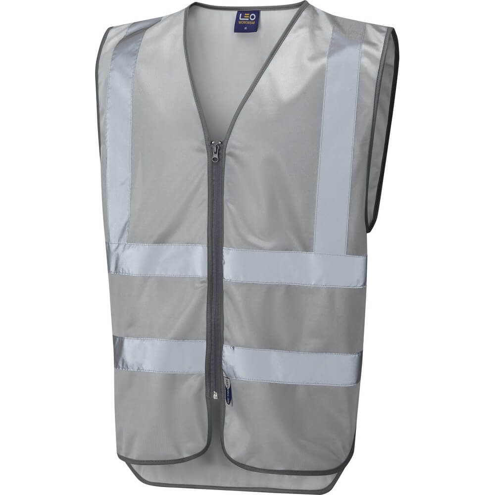 Leo Workwear W35 SV Commodore Zipped Reflective Vest Non ISO 20471